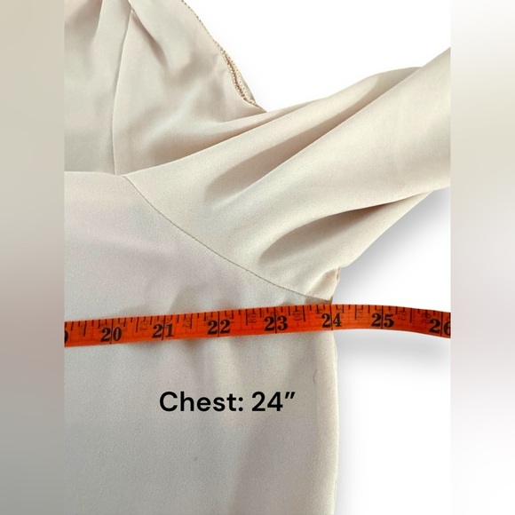 Ann Taylor LOFT Pink Sheer V-Neck Lace Trim Long Sleeve Top | Women’s Size XXL - Picture 6 of 8